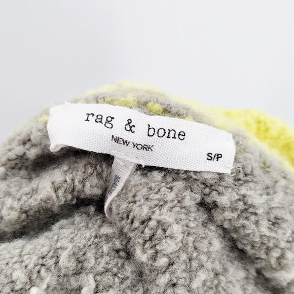 rag & bone Lilou Colorblock Crewneck Fuzzy Sweater Long-sleeve Women's Size S - Picture 4 of 6